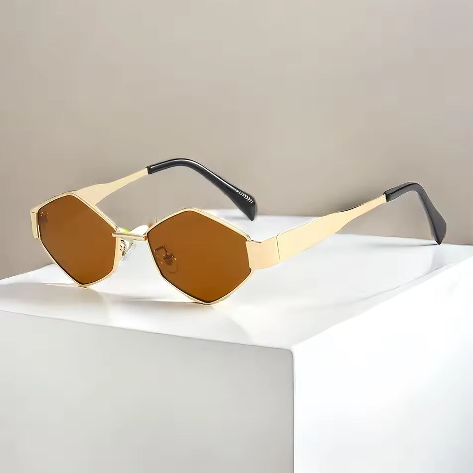 Lumina Hexagon Silver Sunglasses: Buy 1, Get 1 Free