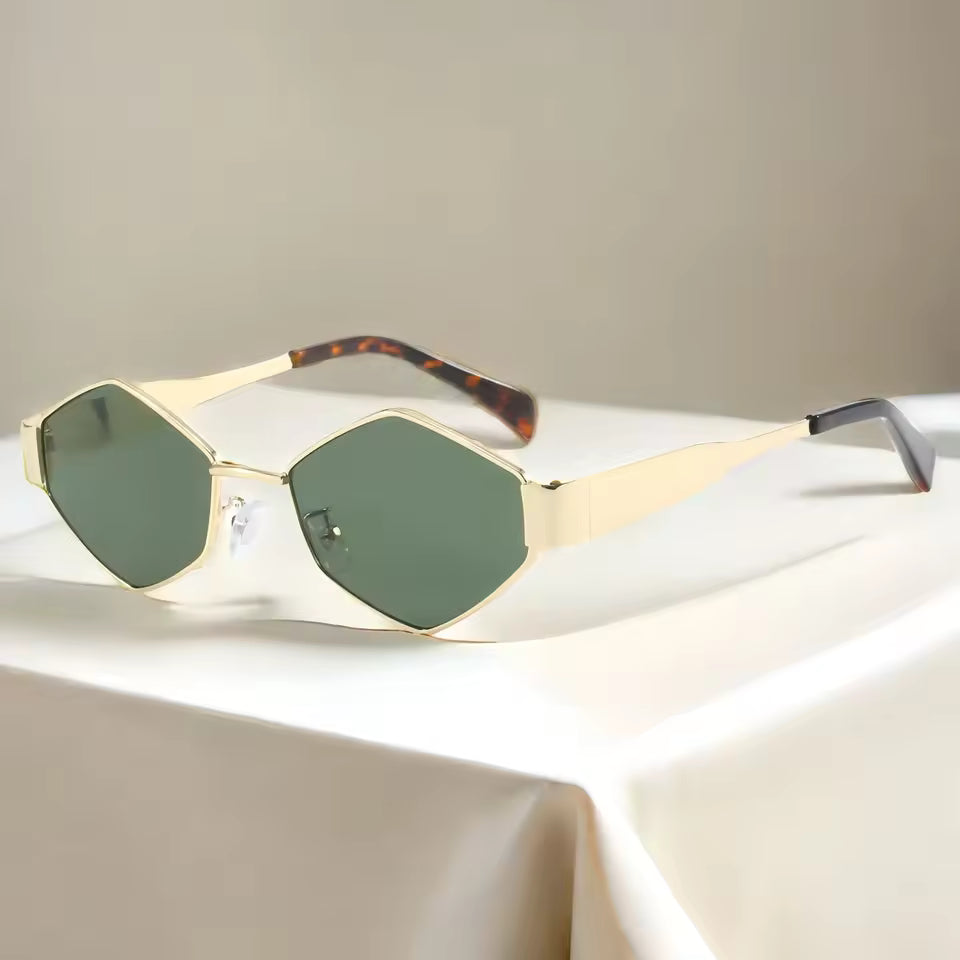 Lumina Hexagon Verdant Sunglasses: Buy 1, Get 1 Free