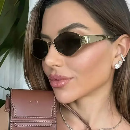 Lumina Hexagon Silver Sunglasses: Buy 1, Get 1 Free