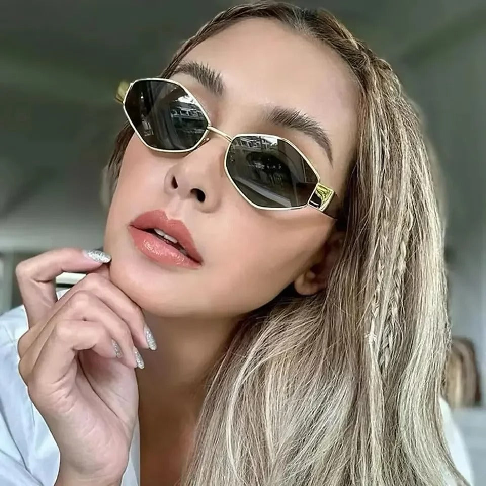 Lumina Hexagon Verdant Sunglasses: Buy 1, Get 1 Free
