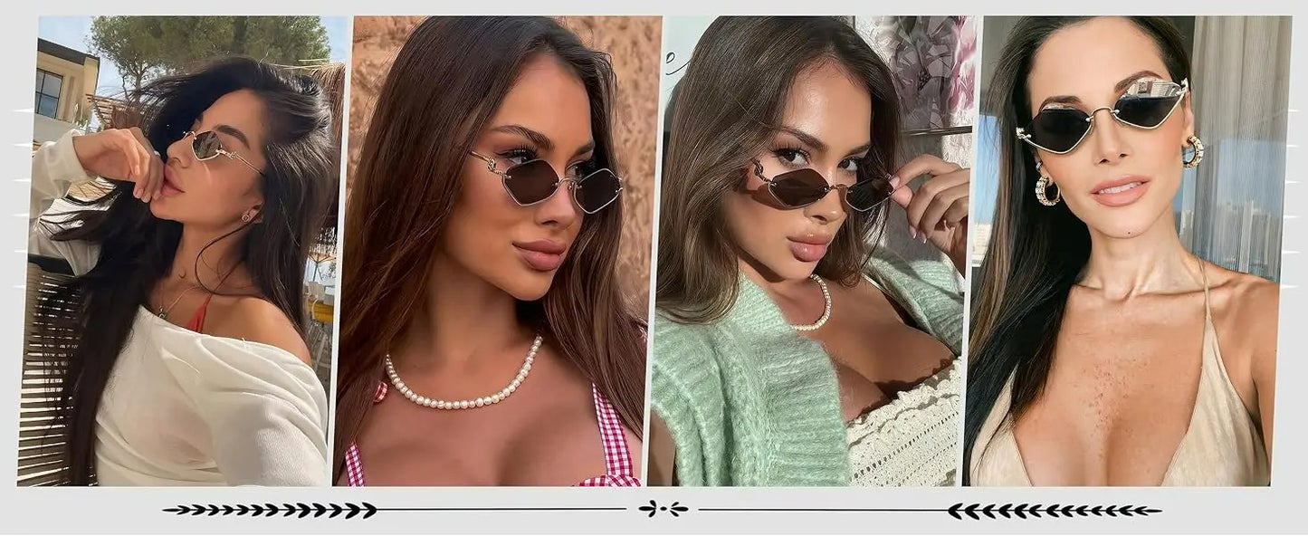 Aura Diamond  Green Sunglasses: Buy 1, Get 1 Free