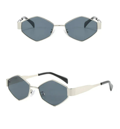 Lumina Hexagon Silver Sunglasses: Buy 1, Get 1 Free