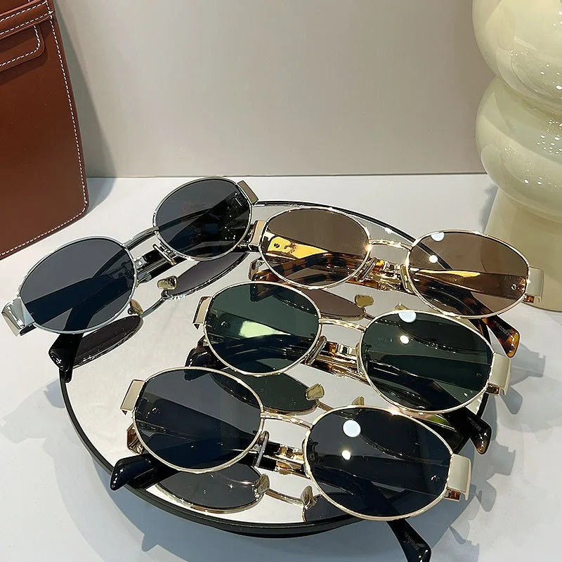 Lumina Hexagon Golden Sunglasses: Buy 1 Get 1 Free!